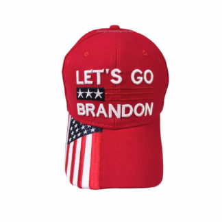 buy let's go brandon cap in red embroidered usa bill