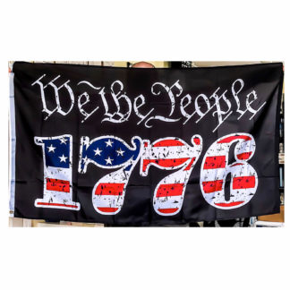 we the people flag 1776 usa patriotic colors on black flag 3x5 outdoor polyester