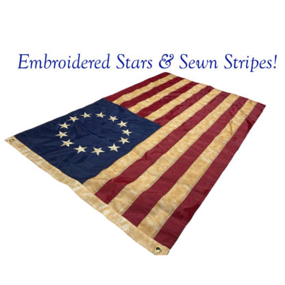 13 star usa flag for sale teastained for an aged antiqued look 3 x 5 feet outdoor flag for sale