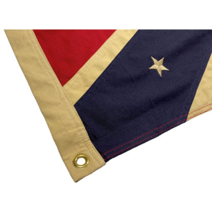 Confederate Battle Flag -  Cotton Embroidered - 3 x 5 ft. Antiqued - Image 5