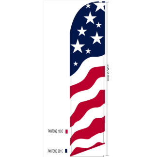 usa patriotic tall swooper flag 11 1/2 x 2 1/2 feet usa american flags for sale