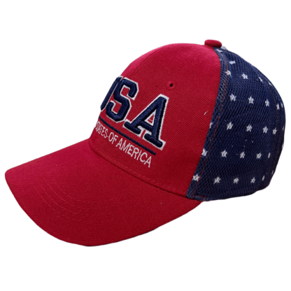 USA Flag  Mesh Cap - Patriotic Stars & Stripes Ballcap - Image 3