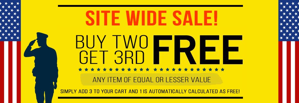 Sitewide Sale! Buy Two Get 3rd FREE