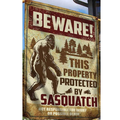 Beware Sasquatch Flag / Protected by Sasquatch Flags 5 x 3  Standard - Image 2