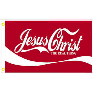jesus christ the real thing flag