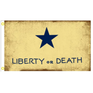texas goliad troutman battle flag of 1836 in vintage antiqued style 3x5 feet size