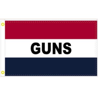 guns flag for sales promotion storefront 3x5 feet