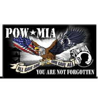 pow mia with patriotic eagle flag