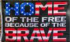 Home of the Free Because of the Brave Flag USA Patriotic Red White Blue Flag Outdoor polyester