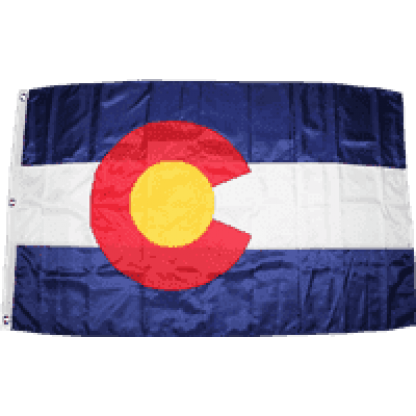 Colorado 3 X 5 ft. Double Nylon Embroidered