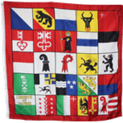 Switzerland 25 Cantons 4 X 4 ft. Standard