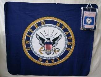 U.S. Navy Blanket - 50 x 60 inch - Soft Fleece