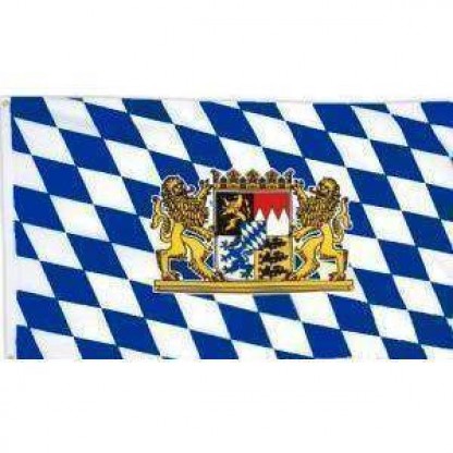 Bavaria With Lion Flag (German State Flag) 3 X 5 ft. Standard