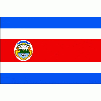 Costa Rica Flag License Plate