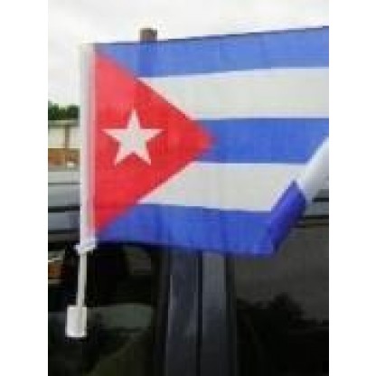 Cuba Single Sided Car Flag