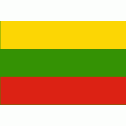 Lithuania Flag 12 X 18 inch on stick