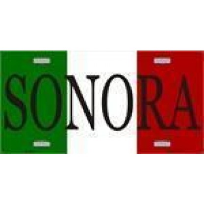 Sonora, Mexico License Plate