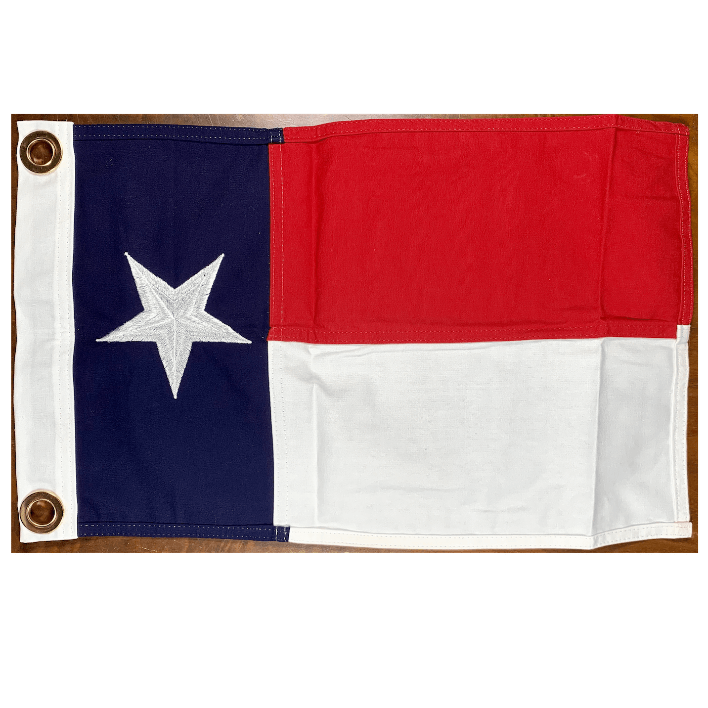 Texas Flag - Cotton - 12 x 18 with grommets Bonus Lapel Pin