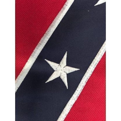 Rebel Flag - Confederate Battle Flag -  Double Nylon Embroidered - 12 inch x 18 inch - Image 3