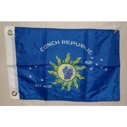 Conch Republic Flag - Key West Flag - 12 x 18 inch - grommets