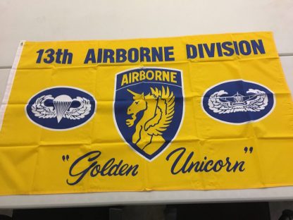 13th Airborne "Golden Unicorn" Flag 3 X 5 ft. Standard