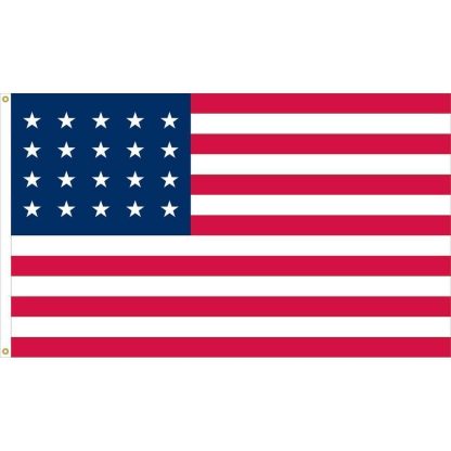20 Star Linear 1818 US Flag 3 X 5 ft. Standard - Image 2