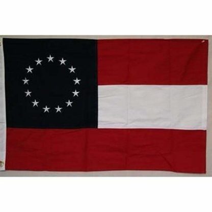 1st National Confederate Flag - 13 Star - Stars and Bars - Cotton
