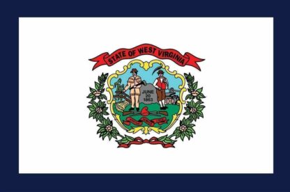 WV Flags / West Virginia State Flag - 12x18, 2x3, 3x5, 4x6, 5x8 ft & up- Nylon - USA Made