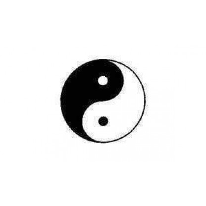 Yin Yang (White background) Flag 3 X 5 ft. Standard