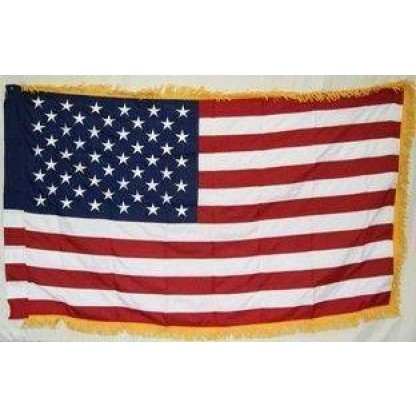 50 Star USA Sleeve with Fringe Standard 5 x 8