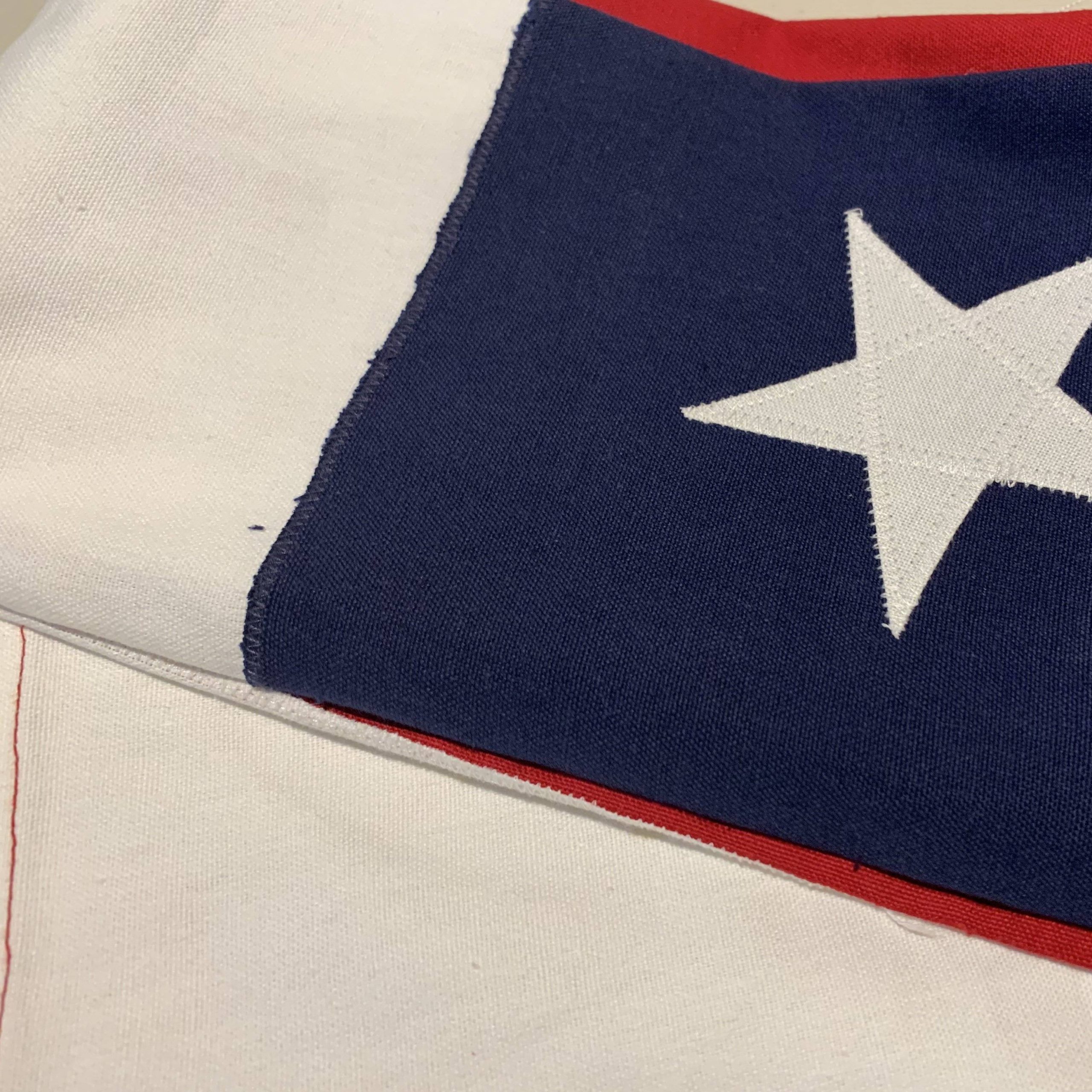 17th Infantry Georgia Cotton Flag 52 inch X 52 inch with Pole Hem Sleeve / Ties - Image 3