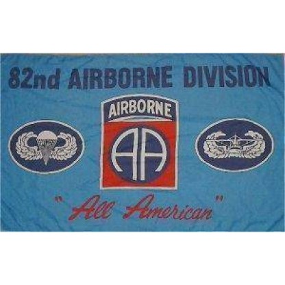 82nd Airborne (Blue) "All American" Flag 3 X 5 ft. Standard
