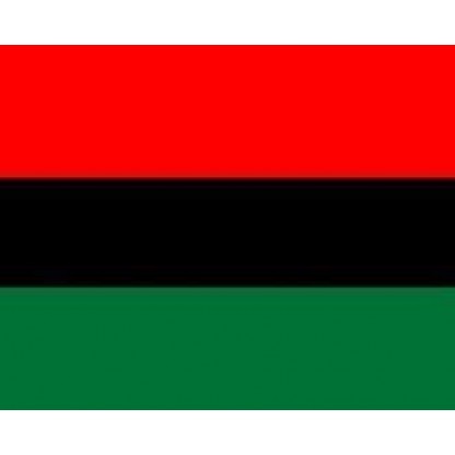 Afro-American Flag 12 X 18 inch on stick