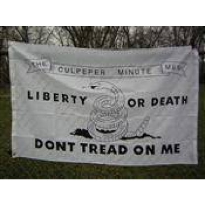liberty or death flag white