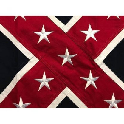 Fort Fisher Flag - Confederate 2nd National Garrison Flag - Cotton Embroidered - 3 x 5 - Image 2