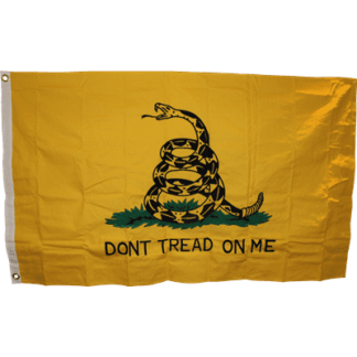 gadsden dont tread on me flag yellow cotton 3x5 feet