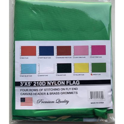 Green Flag - Nylon Printed - 3x5 ft