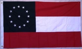 Jefferson Davis Beauvoir Home Flag Double Nylon Embroidered Flag 3 x 5 ft.