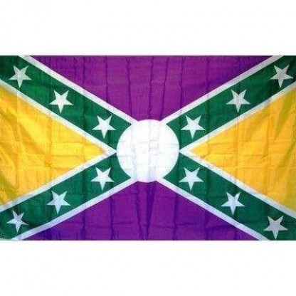 Mardi Gras Battle Flag 3 X 5 ft. Standard