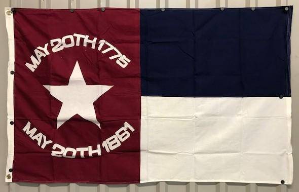 North Carolina Republic Flag - Cotton Flags 3 x 5 ft. (Re-enactor quality)