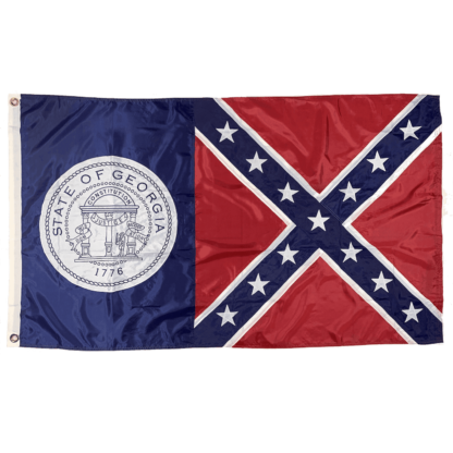 Old Georgia Flag (1956 - 2001) Nylon Embroidered 3 x 5 ft.