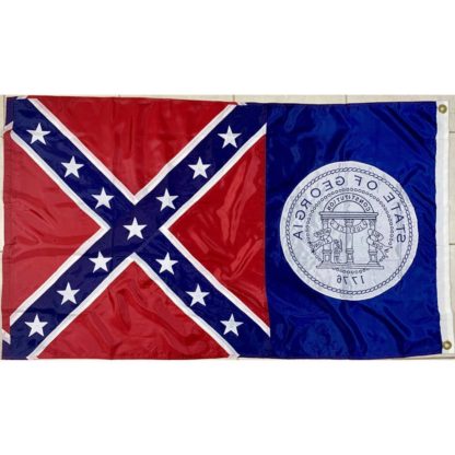 Old Georgia Flag (1956 - 2001) Nylon Embroidered 3 x 5 ft. - Image 2