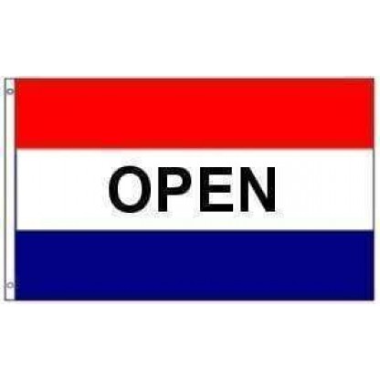 Open Flag (sign flag) 3 X 5 ft. Standard