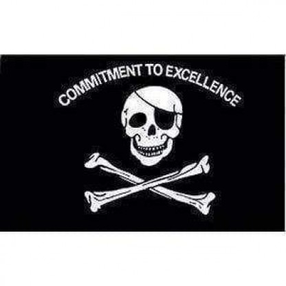 Pirate Commitment to Excellence Flag 3 X 5 ft. Standard
