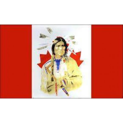 Canada Flag with Indian 3 X 5 ft. Standard