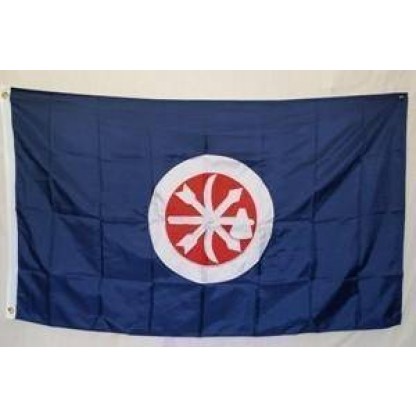 Choctaw Braves Nylon Embroidered Flag 3 x 5 ft.
