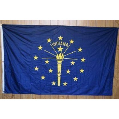 Indiana Knitted Nylon 5 x 8 Flag