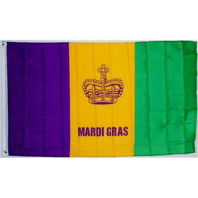 Mardi Gras (Fat Tuesday) Flag 3 X 5 ft. Standard