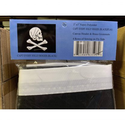 Pirate Captain Henry Every (Black) Flag 3 X 5 ft. Standard - Image 2