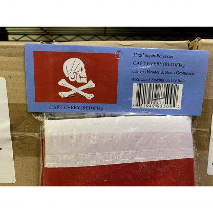 Pirate Captain Henry Every (Red) Flag 3 X 5 ft. Standard - Image 2